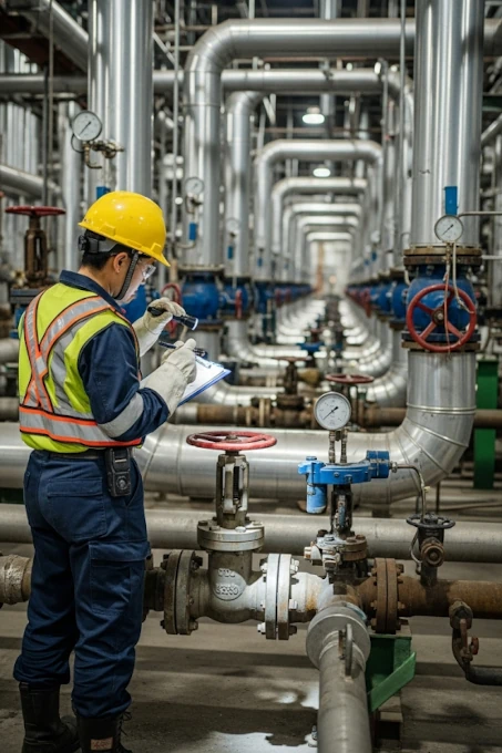 Técnico realizando serviço